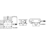 Z-Axis Precision Manual Elevation Stage 125x125MM Fine Tuning Lifting Platform with Linear Bearing for CNC XYZ XYZXZY