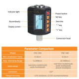 Digital display torque meter, wrench torque tester, 1/2 inch driver, including adapters for 3/8 inch and 1/4 inch ENC-340