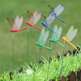 100pcs Dragonflies Stakes Garden Dragonflies Ornaments for Indoor Outdoor Yard Home Patio Decoration
