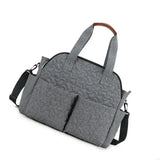 2025 New Spacious Baby Diaper with Multiple Compartments Quilted Shoulder Bag Suitable for Family Trip and Outings