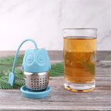 10pcs Tea Infusers Stainless Steel Owl Loose Leaf Tea Ball Strainers