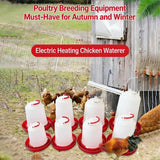 New Poultry Water Heater Electric Heated Waterer Constant Heat Winter Watering Bowl