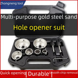 9-piece carbide tile hole opener set brazing grain alloy hole opener combination brick wall hole opener 9pc alloy tile hole