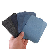 100pcs Denim Patches for Jean Clothing DIY Fabric Iron On Patches Appliques Repair Jeans Pants Elbow Knee Apparel