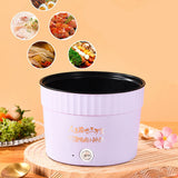 1.2L Non-Stick Electric Hot Pot 450W Rapid Cooker for Noodles Ramen Egg Pasta Soup Porridge Oatmeal Mini Kitchen Appliance