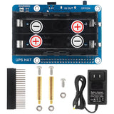 Raspberry Pi 4B/3B+ UPS Battery Pack -5V Lithium Power Supply Module with Rechargeable Battery Cycle Charging