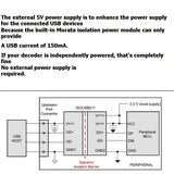 New 480Mps 1500v High-Speed USB 2.0 Audio Isolator USB-B to USB-A /Type-C Output for Decoding Amplifier