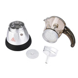 Large Capacity Electric Moka Pot Stovetop Espresso Coffee Maker Coffee Percolator 150ml