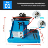 220V Rotary Welding Positioner 10KG 1-12rpm Welding Turntable with Foot Pedal