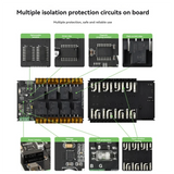 8Ch RS485 Ethernet Relay Module Modbus RTU Protocol Various Isolation 30A High Current Relay Module