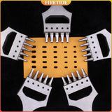 5 Prong Eyelet Cutter Head Removable Chisel Stainless stee Leather Punch Tool Craft Watch Band Strap Oval Hole Puncher Stitching