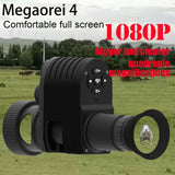 Megaorei M4 Infrared Night Vision Scope With 4X Digital Zoom Monocular Telescope Add on Attachment for Hunting Video Recording