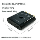RCA AV To HDMI-compatible Converter AV/CVSB L/R Video Box HD 1080P Support NTSC PAL Output