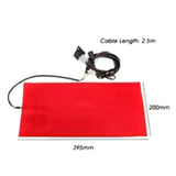 Heating Pad Mat 2X 25W 12V Universal Motorcycle ATV Seat Heated Cushion Winter Warmer Warm Waterproof