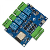 DC7-24V ESP32 Modbus RTU Four Channel Relay Module RS485 Development Board MODBUS Protocol Optocoupler Isolation Relay Board