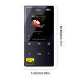 Digital Lossless Music Player E-Book Digital HiFi MP3 Player FM Radio Digital Music Audio Player with BT  for Running Travel