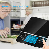 5kg/1g Electronic Nutrition Scale Smart Digital Touch Screen Tempered Glass Waterproof Baby Kitchen Food Weighing Balance Gadget