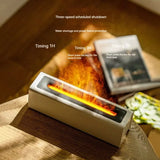 Air Humidifier Desktop Simulation Flame Diffuser Home Office Usb Plug-in Fragrance Machine Colorful Humidifier Diffuser