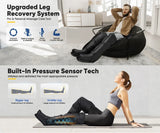 Air Compression Recovery Boots - Professional Lymphatic Drainage System for Legs and Feet, Relieve Muscle Soreness, Improve