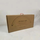 Black Half Moon Lash Light – Classic Multi-purpose LED Floor Lamp for Eyelash Extensions & Beauty Salons