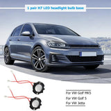 1-5Set H7 LED Headlight Bulb Base Adapters Holders Retainers for Golf 5 MK5