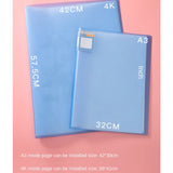 A3 30Pages Painting Storage Book Diamond Painting Data Organizer Photo Album Folder Clear Pockets Large Capacity