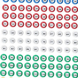 150 Bingo Balls Raffle Numbers 1-150 for Group Activities and Game Nights
