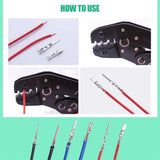 345Pcs Car Electrical Wire Terminal Pins Connector Kit 1/1.5/1.8/2.2/2.8/3.5mm Connector Pins Terminal Automotive Crimp Pins
