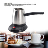 500ml Stainless Steel Electric Turkish Coffee Maker Pot with Long Removable Handle for Tea And Milk