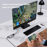 Ezcap 4K 60HZ HDMI Loop Video Capture Card 2Kp30 1080P HDMI To USB 3.2 Live Streaming Game Recording Box Mic Audio Line in Input