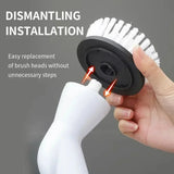 6-in-1 & 5 in 1 wireless electric cleaning brush for kitchen and bathroom cleaning, electric rotating cleaning brush.