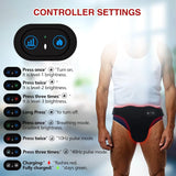 Red Light Therapy Belt for Men Prostate Health Rechargeable Wireless Pain Relief Device Near Infrared Light Therapy Pad Wellnes