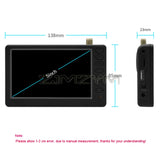 Pocket TV D5 5 Inch DVB-T2 ATSC ISDB-T Digital and Analog Mini Small Car Television Portable TV Support USB TF MP4 AC3
