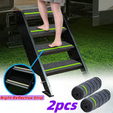 RV Step Cover Non-Slip Waterproof Camper Stair Cover Reflective Camping Rug Set For Trailer Motorhome Caravan Outside Step