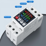 High Quality 63A Din Rail 3-In-1 Display Timer Relay Voltage Power Meter Over Voltage And Under Voltage Protector