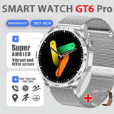 Watch6pro Smartwatch 1.5 Inch HD IPS Screen GPS Motion Tracking Bedlight BT Call Altitude Pressure Dynamic Island Health Monitor