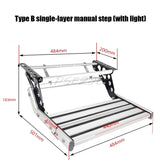 RV Folding Steps Trailer Boarding Welcome Mat Aluminum Alloy Manual Retractable Single-layer