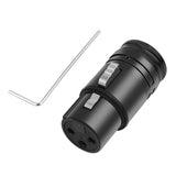 Male To Male/Female To Female Compact XLR Microphone Solder Adapter 90 Degree Right Angle XLR Microphone Audio Cables Connector