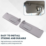 1Pair Car Sun Visor Inside Sunshade Gray For Hyundai I30 I30CW 2008-2011 85201-2L020 85202-2L020