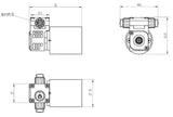 0.28lpm 4W Brushless Motor Micro Diaphragm Pump Gas-liquid Mixing Pump DC air and Water Small Membrane Pump