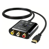 RCA AV To HDMI-compatible Converter AV/CVSB L/R Video Box HD 1080P Support NTSC PAL Output
