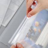 25 Pcs A6 Binder Pockets Waterproof Transparent PVC 6-Hole Binder Pockets Zip Folder Plastic Money Budget Envelopes