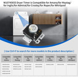 W10745655 1PC Dryer Timer 230V 60HZ Replacement For Whirlpool Maytag Amana Inglis Roper W10857612 W10436308