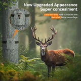 4K 46MP WIFI Solar Powered Wildlife Hunting Trail Camera Photo Traps with 8MP Sensor 5000mAh Lithium Battery App Control