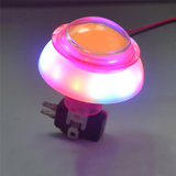 10-Unit Pack Colorful LED Lights Arcade Push Buttons, RGB Flash For Swing Cars And Amusement Devices, 12V;