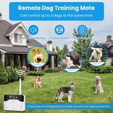 Wireless Electric Fence for Dogs 2-in-1 Remote Training Collar, Pet Containment System Adjustable Vibration  Shock