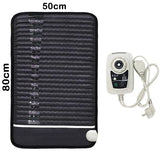Far Infrared Heating Pad for Back Pain Relief - Amethyst & Tourmaline Gemstone Therapy Mat with Adjustable Temperature 80×50cm