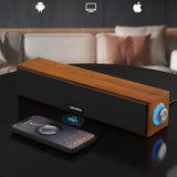6W Wired & Bluetooth Soundbar E3090 Home Desktop Computer Speakers Dual-Speaker System Subwoofer Sound hole USB Port 3.5mm Audio