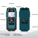 SF1 LCD HD Wood Studs Stud Finder Metal Detection Live Cable Metal Depth Measurement 5-Minute Auto-Off