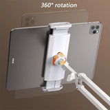 Adjustable Floor Stand for IPad/Tablet with Anti-Slip Lock & Folding Arm | Compatible 4.7-12.9" Devices | Movie/Video/Reading